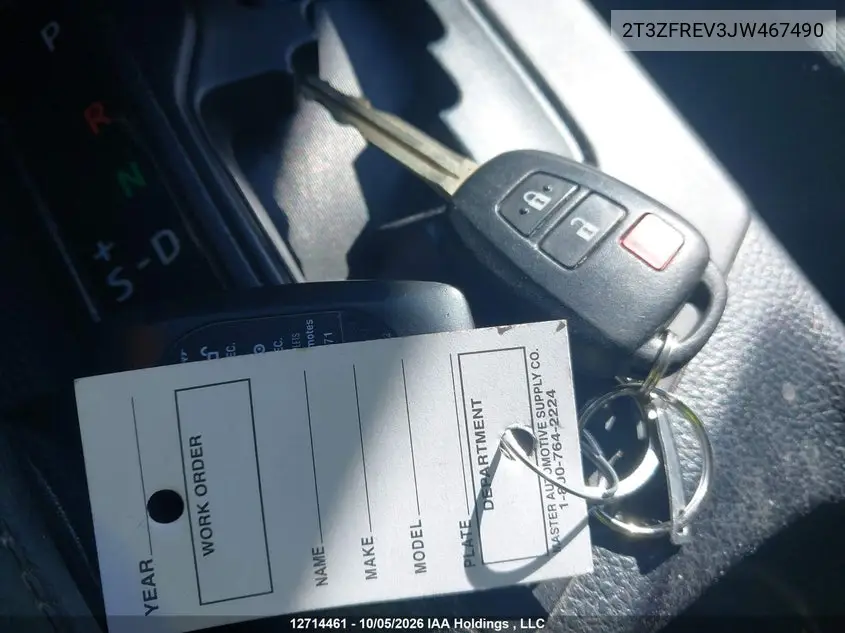 2018 TOYOTA RAV 4 VIN 2T3ZFREV3JW467490 — фото 11