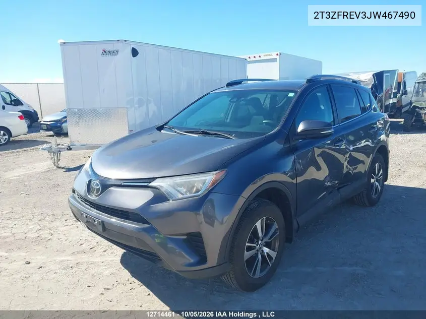 2018 TOYOTA RAV 4 VIN 2T3ZFREV3JW467490 — фото 2
