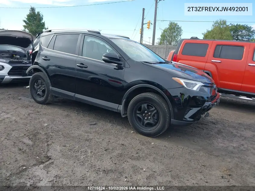 TOYOTA RAV 4 2018, VIN 2T3ZFREVXJW492001