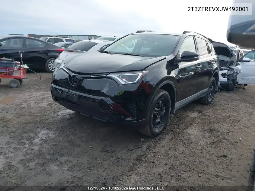 2018 TOYOTA RAV 4 VIN 2T3ZFREVXJW492001 — фото 2