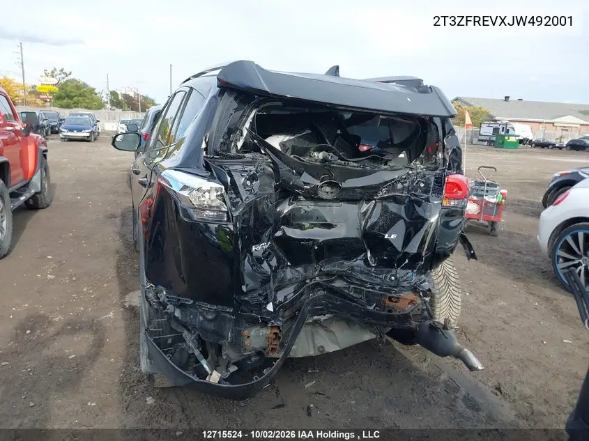 2018 TOYOTA RAV 4 VIN 2T3ZFREVXJW492001 — фото 6