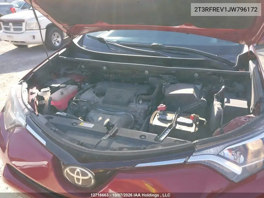 2018 TOYOTA RAV 4 VIN 2T3RFREV1JW796172 — фото 10