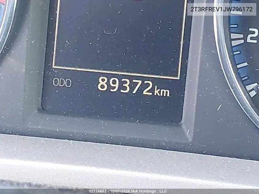 2018 TOYOTA RAV 4 VIN 2T3RFREV1JW796172 — фото 15