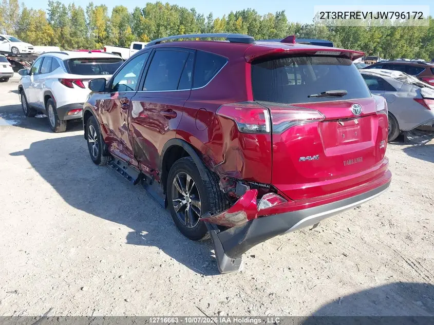 2018 TOYOTA RAV 4 VIN 2T3RFREV1JW796172 — фото 3