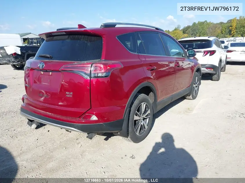 2018 TOYOTA RAV 4 VIN 2T3RFREV1JW796172 — фото 4