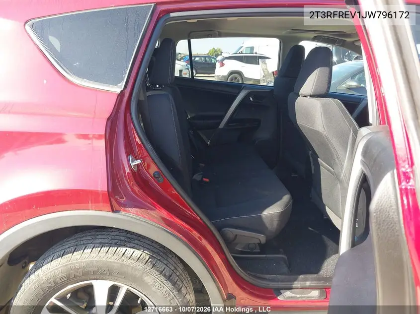 2018 TOYOTA RAV 4 VIN 2T3RFREV1JW796172 — фото 8