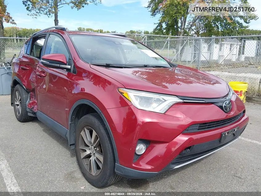 TOYOTA RAV 4 2018, VIN JTMRFREV4JD251760