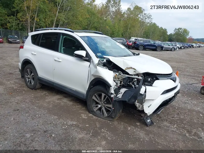 TOYOTA RAV 4 2018, VIN 2T3RFREV6JW806243