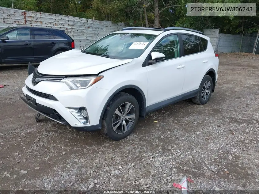 2018 TOYOTA RAV 4 VIN 2T3RFREV6JW806243 — фото 2