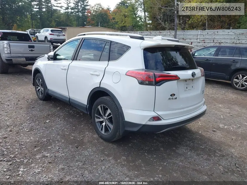 2018 TOYOTA RAV 4 VIN 2T3RFREV6JW806243 — фото 3