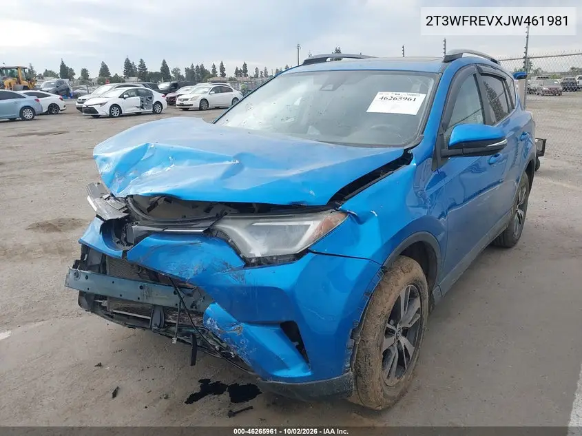 2018 TOYOTA RAV 4 VIN 2T3WFREVXJW461981 — фото 2