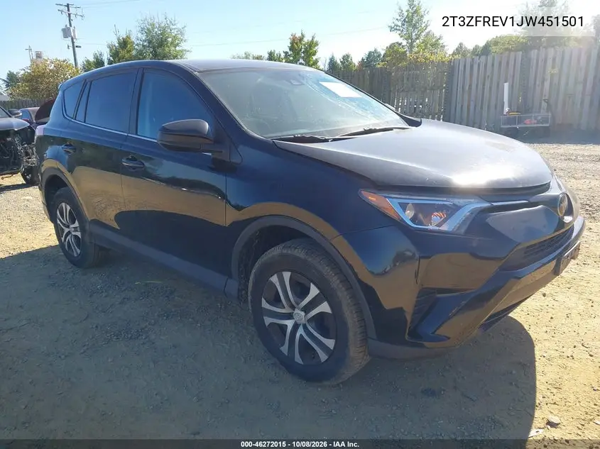 TOYOTA RAV 4 2018, VIN 2T3ZFREV1JW451501