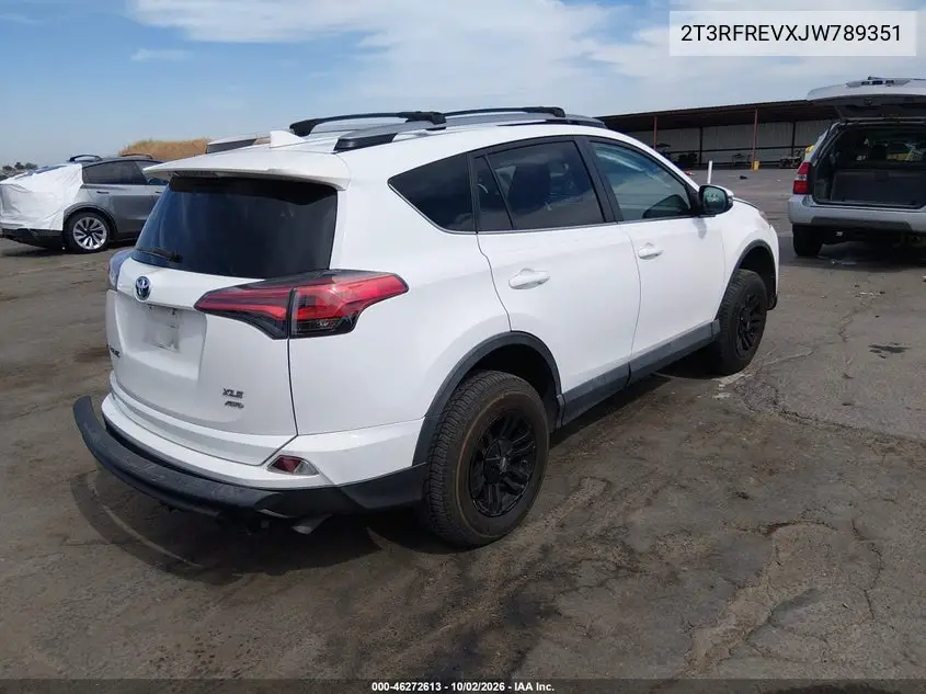 2018 TOYOTA RAV 4 VIN 2T3RFREVXJW789351 — фото 4