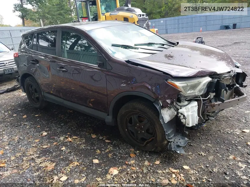 TOYOTA RAV 4 2018, VIN 2T3BFREV4JW724822