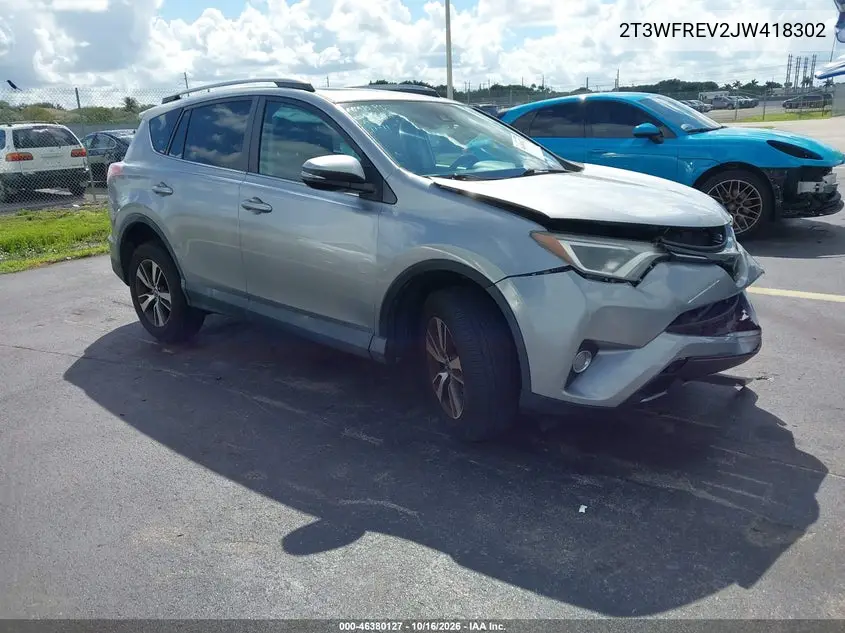 TOYOTA RAV 4 2018, VIN 2T3WFREV2JW418302