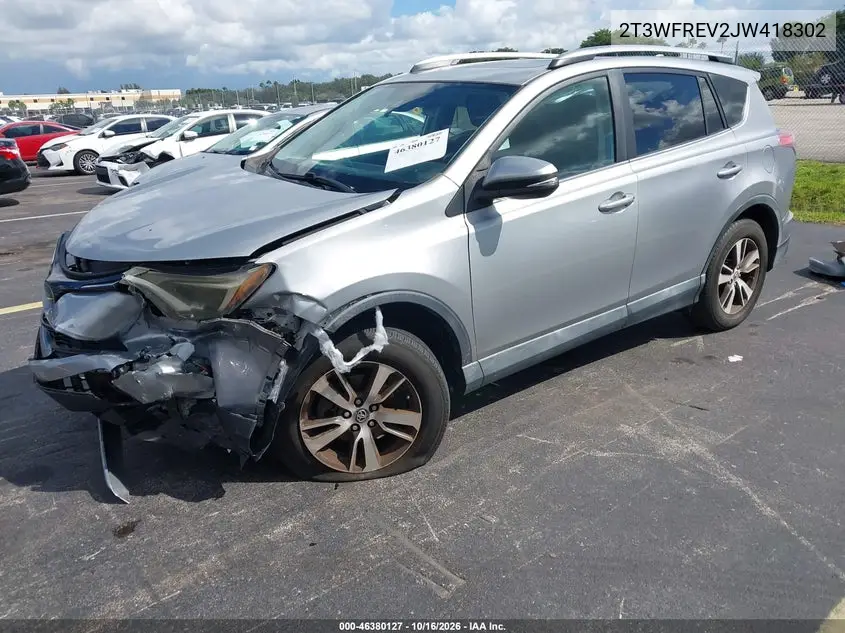 2018 TOYOTA RAV 4 VIN 2T3WFREV2JW418302 — фото 2