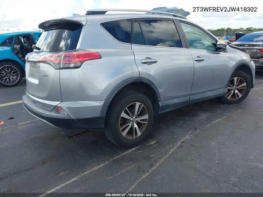 2018 TOYOTA RAV 4 VIN 2T3WFREV2JW418302 — фото 4