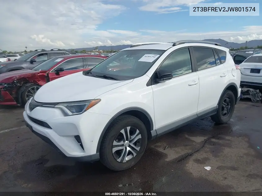 TOYOTA RAV 4 2018, VIN 2T3BFREV2JW801574