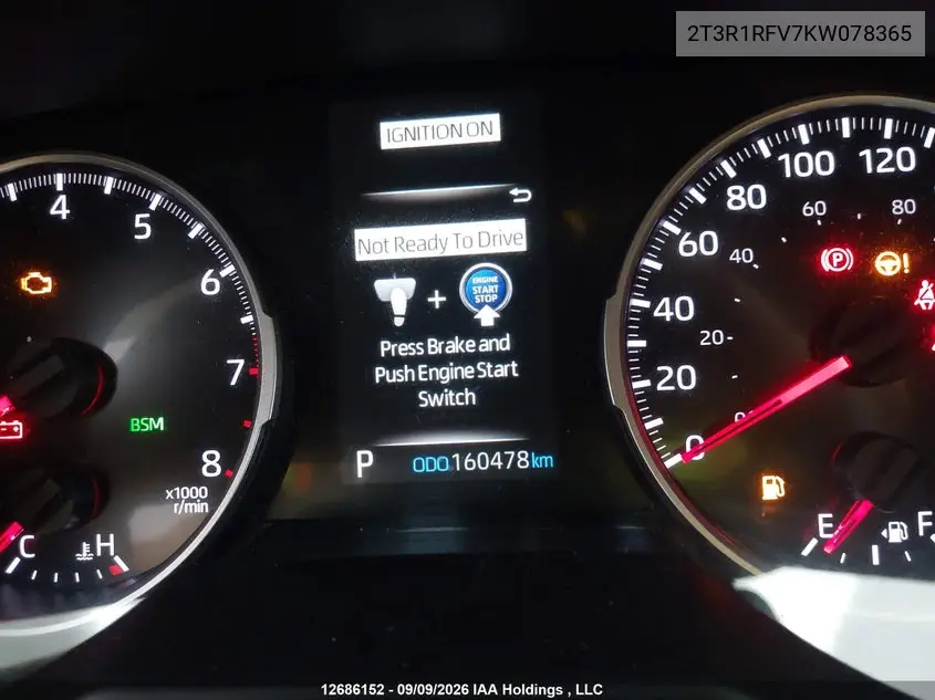 2019 TOYOTA RAV 4 VIN 2T3R1RFV7KW078365 — фото 14