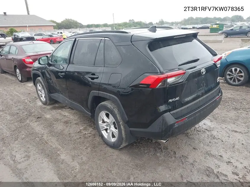2019 TOYOTA RAV 4 VIN 2T3R1RFV7KW078365 — фото 3