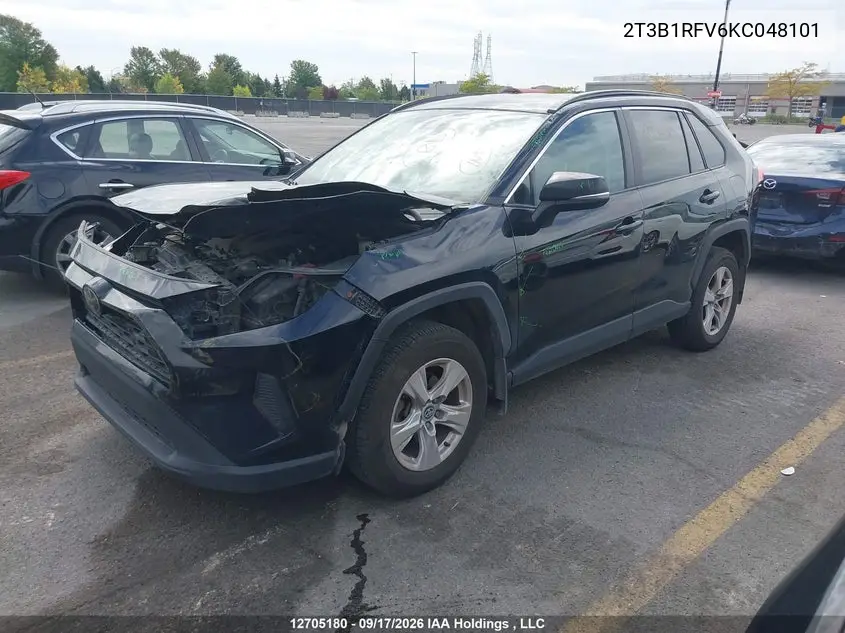 2019 TOYOTA RAV 4 VIN 2T3B1RFV6KC048101 — фото 2
