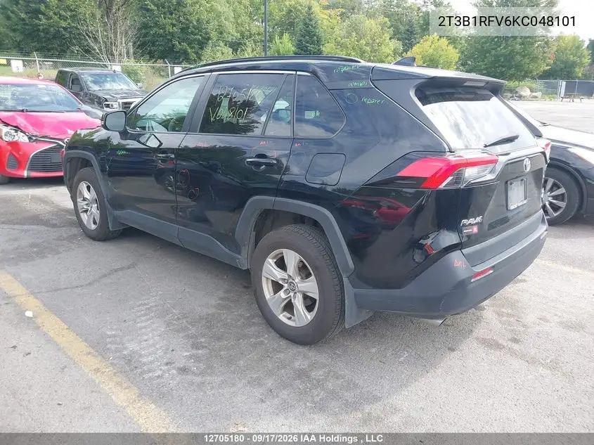 2019 TOYOTA RAV 4 VIN 2T3B1RFV6KC048101 — фото 3