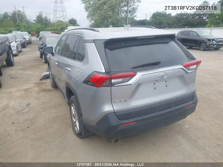 2019 TOYOTA RAV 4 VIN 2T3B1RFV2KC057118 — фото 3