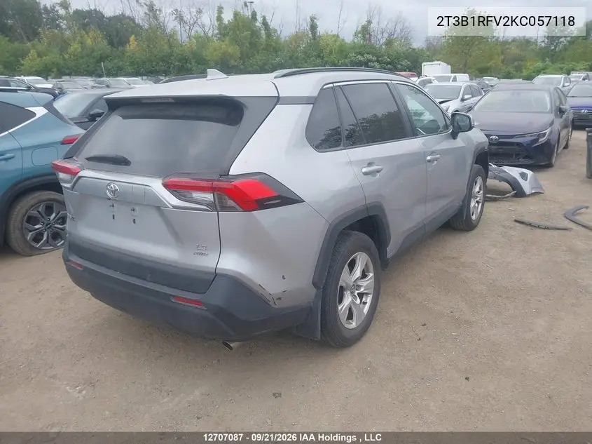 2019 TOYOTA RAV 4 VIN 2T3B1RFV2KC057118 — фото 4