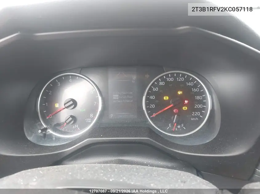 2019 TOYOTA RAV 4 VIN 2T3B1RFV2KC057118 — фото 7