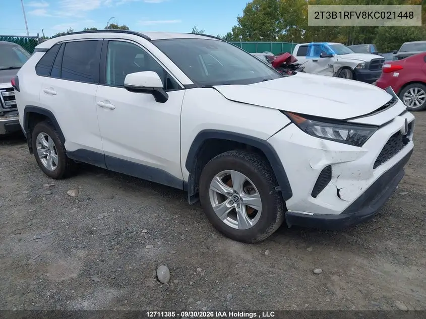TOYOTA RAV 4 2019, VIN 2T3B1RFV8KC021448