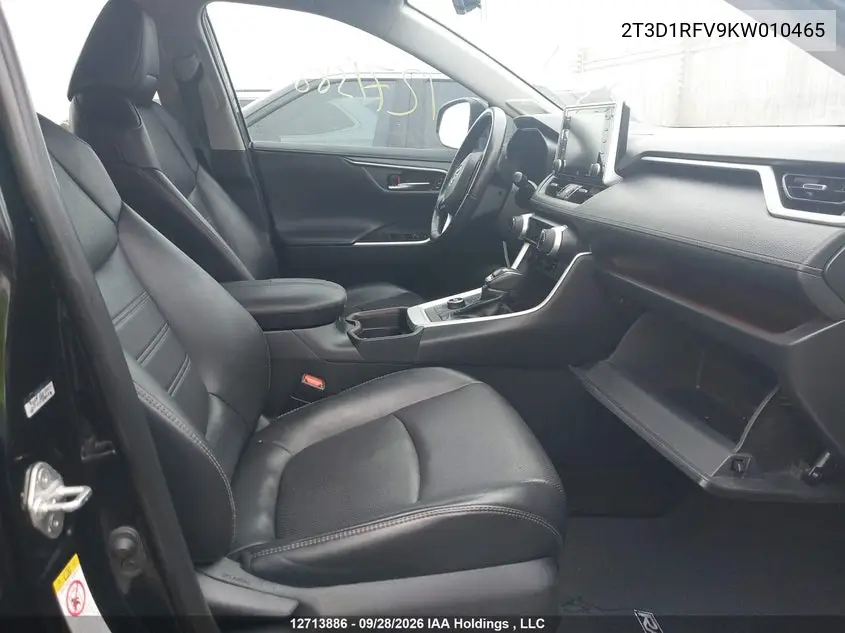 2019 TOYOTA RAV 4 VIN 2T3D1RFV9KW010465 — фото 5