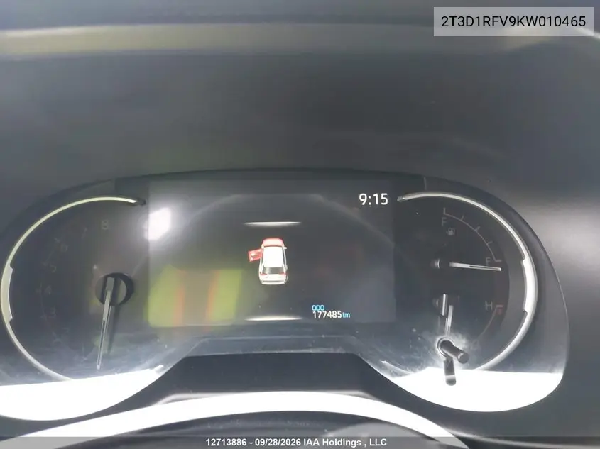 2019 TOYOTA RAV 4 VIN 2T3D1RFV9KW010465 — фото 7