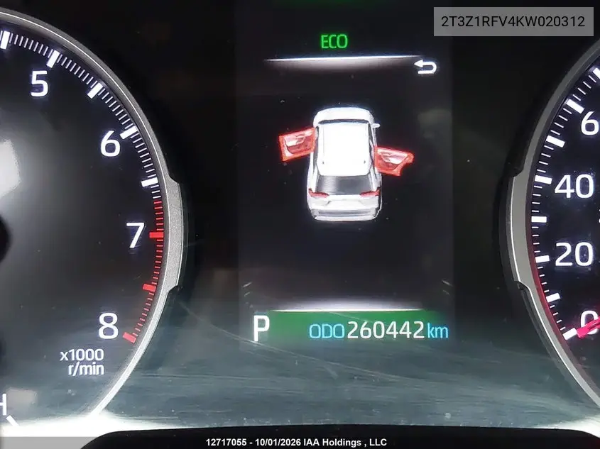 2019 TOYOTA RAV 4 VIN 2T3Z1RFV4KW020312 — фото 15