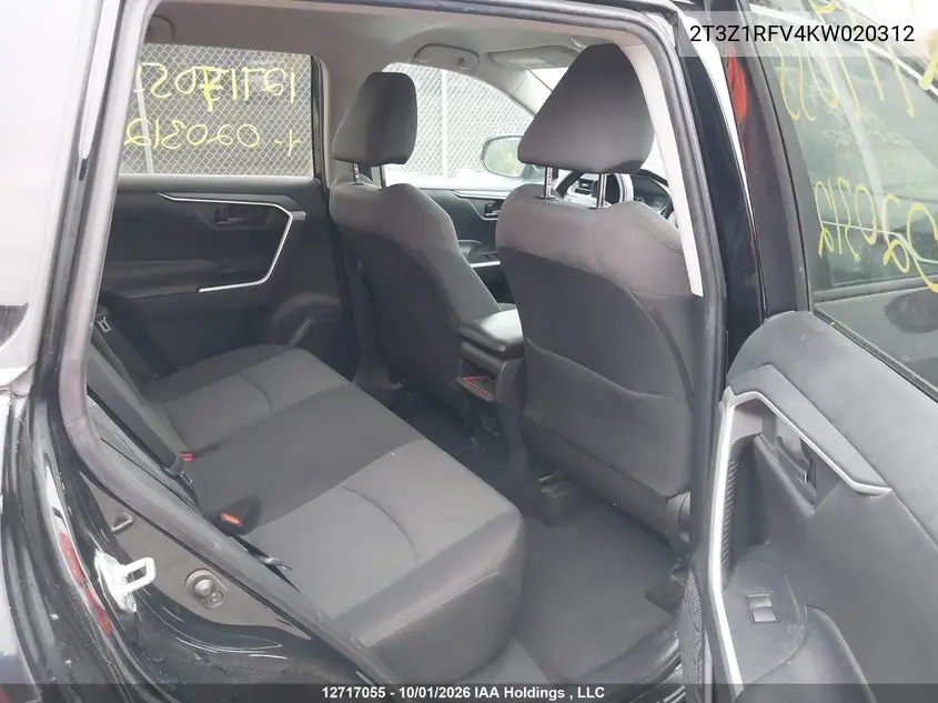 2019 TOYOTA RAV 4 VIN 2T3Z1RFV4KW020312 — фото 8