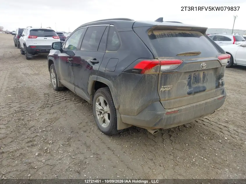 2019 TOYOTA RAV 4 VIN 2T3R1RFV5KW079837 — фото 3