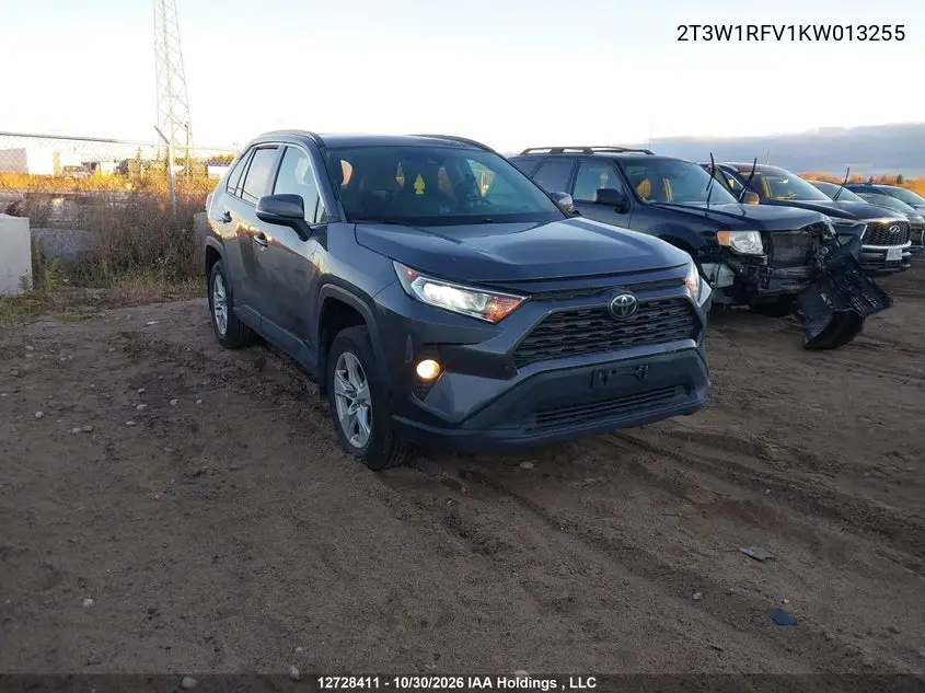 TOYOTA RAV 4 2019, VIN 2T3W1RFV1KW013255