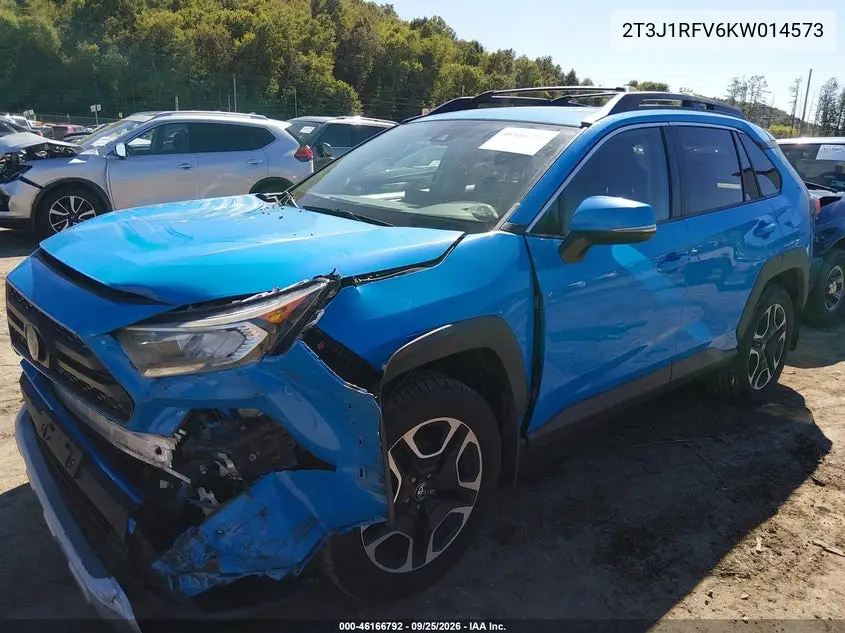 2019 TOYOTA RAV 4 VIN 2T3J1RFV6KW014573 — фото 2