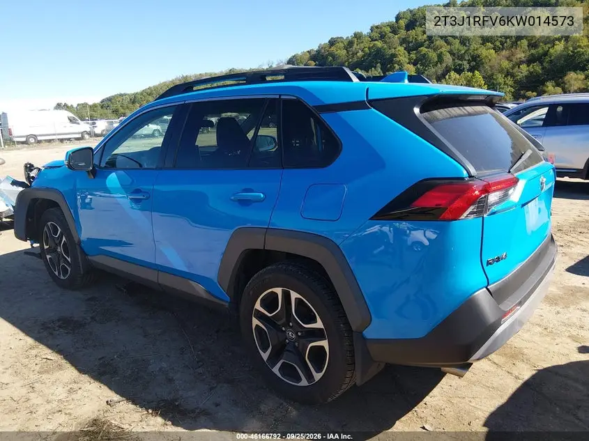 2019 TOYOTA RAV 4 VIN 2T3J1RFV6KW014573 — фото 3
