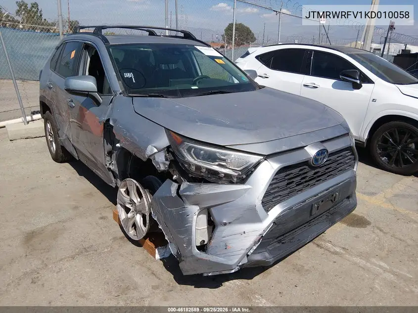 TOYOTA RAV 4 2019, VIN JTMRWRFV1KD010058