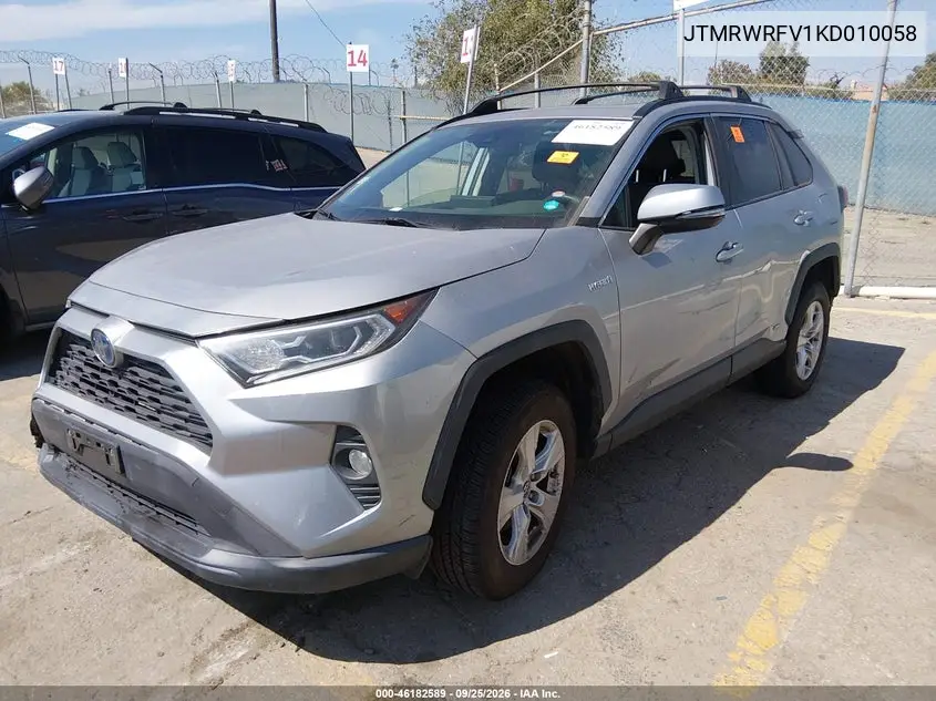2019 TOYOTA RAV 4 VIN JTMRWRFV1KD010058 — фото 2