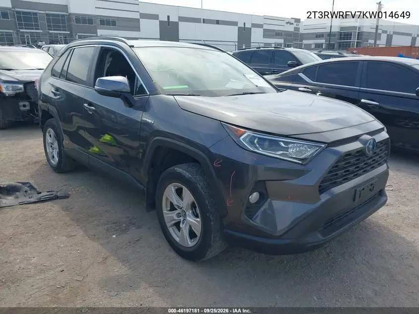 TOYOTA RAV 4 2019, VIN 2T3RWRFV7KW014649