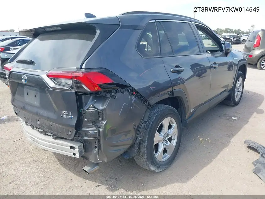 2019 TOYOTA RAV 4 VIN 2T3RWRFV7KW014649 — фото 4