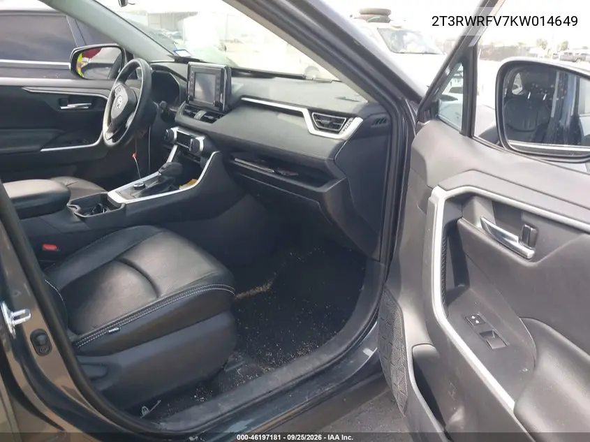 2019 TOYOTA RAV 4 VIN 2T3RWRFV7KW014649 — фото 5