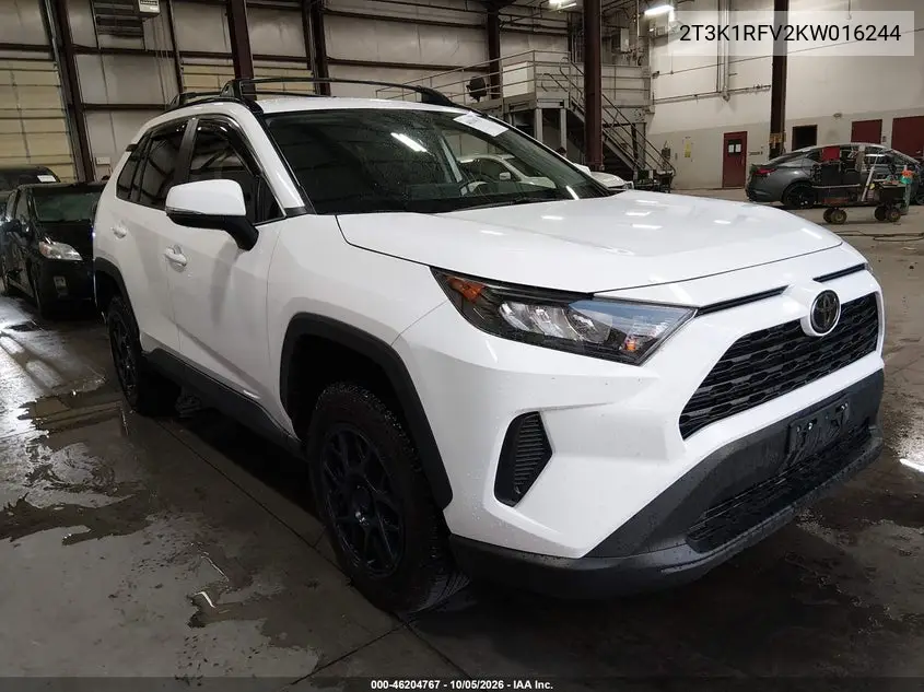 TOYOTA RAV 4 2019, VIN 2T3K1RFV2KW016244