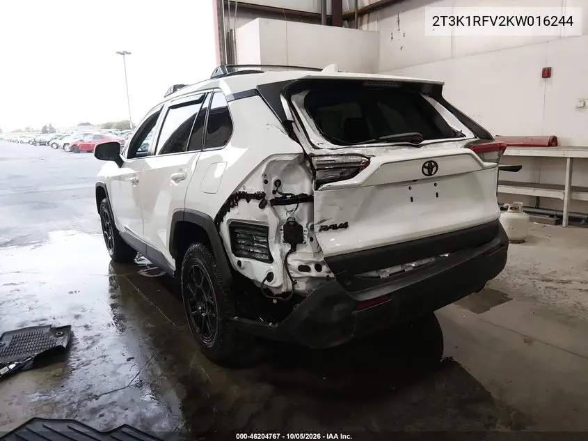 2019 TOYOTA RAV 4 VIN 2T3K1RFV2KW016244 — фото 3