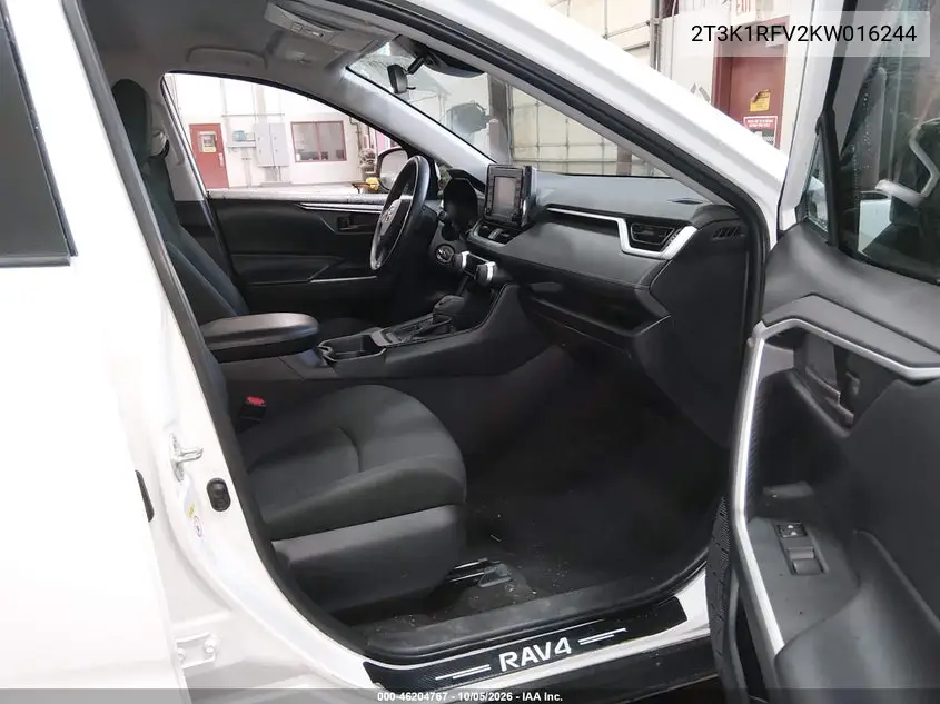 2019 TOYOTA RAV 4 VIN 2T3K1RFV2KW016244 — фото 5