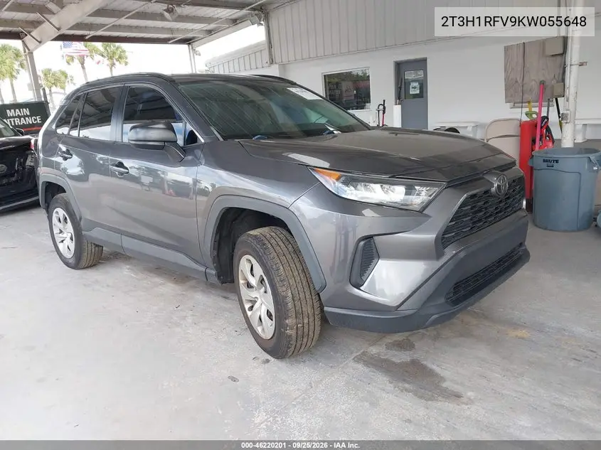 TOYOTA RAV 4 2019, VIN 2T3H1RFV9KW055648