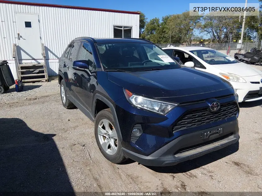 TOYOTA RAV 4 2019, VIN 2T3P1RFVXKC036605