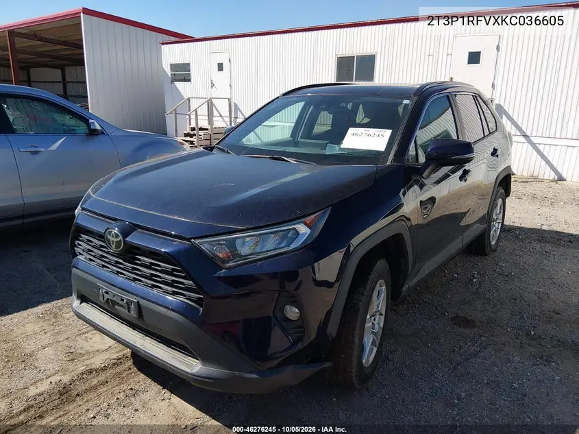2019 TOYOTA RAV 4 VIN 2T3P1RFVXKC036605 — фото 2