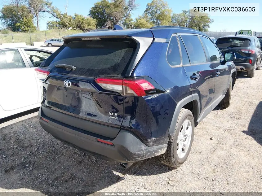 2019 TOYOTA RAV 4 VIN 2T3P1RFVXKC036605 — фото 4